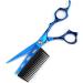 Hair Cutting Scissors 6 Inch Professional JP440c Steel Blue 2 in 1 Hair Scissors with Comb Haircut Barber Hair Cutting Shears Hairdresser Scissors Cutting Scisssor - Buy Online on GoSupps.com