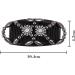 Ycfish Stretchy Double Comb Hair Clip - Adjustable Beading Women's Hair Trimmer (Black Gold) - Buy Online on GoSupps.com