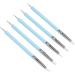 Nail Art Dotting Pen Nail Art Sculpture Pen Highly Accurate 2 Set Silicone Head for Salon - Buy Online on GoSupps.com