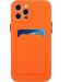 Buy Tivenfezk Nadoli Ultra Thin iPhone 15 Pro Silicone Case - Shockproof Scratch-Resistant Wallet Cover with Credit Card Holder - Durable TPU Protective Case in Orange - Buy Online on GoSupps.com
