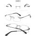 Vevesmundo Randlos Reading Glasses for Men & Women - Blue Light Filter Self-Tinting Multifocals Rectangular Design | +1.5 to +4.0 Strength Options - Buy Online on GoSupps.com