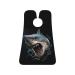 shark black Print Beard Bib Apron Non-Stick Beard Men's Hair Catcher for Shaving Gifts for Men. One Size Black5