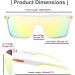 Karsaer Flat Top TR90 Polarized Men's Sunglasses - Mirrored Gold Lens/White - Buy Online on GoSupps.com