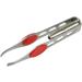 2pcs LED Eyebrow Tweezers - Stainless Steel Hair Removal Makeup Tools with LED Lighting - Buy Online on GoSupps.com