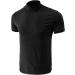 Men's Short Sleeve Mock Turtleneck Slim Fit T-Shirts - Black | Size Small - Buy Online on GoSupps.com