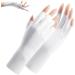 1 Pair Uv Glove for Gel Manicures Breathable Uv Protection Gloves UPF50+ Uv Nail Gloves Fingerless Manicure Gloves Uv Protection White Beauty Supplies - Buy Online on GoSupps.com