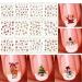 Starworld Christmas 12 Pieces 3D Nail Art Stickers Decals New Year Various Sticker / False Nail Manicure Decals Gems Glitter Toe Wraps / Random Sending