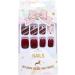 Brishow Christmas Snow Elk Press on Nails - Red Short Square Fake Nails for Women and Girls (24pcs) - Buy Online on GoSupps.com