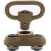 GOODTAC QD Sling Mount Sling Swivel 1.25 inch adapter attachment for M-lok rail Tan color