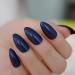 Hujl Almond High Heels Artificial Nails 24pcs Full Cover Fake Nail Art in Naked Pink Blue Orange | 10 Sizes Acrylic Pressed Tips - Buy Online on GoSupps.com