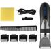 lmoikesz Electric Hair Clippers 0.8-2.0mm Adjustable Barber Men Trimmers Washable Low Noise Shaver with Limit Hairbrushes Gray - Buy Online on GoSupps.com