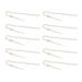 10 pieces Sound Aid Tubes Earmold Aid Tubes Hearing Aid Replacement Accessories R Type Metal Sound Amplifier with Cleaner