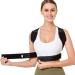 Posture Corrector for Men & Women | Adjustable Upper Back Brace for Pain Relief | Clavicle Support - Size S-L (Medium) - Black - Buy Online on GoSupps.com