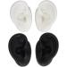Silicone Ear Model - 2 Pairs Flexible & Reusable Simulation for Teaching (Black & White) - International Shipping Available - Buy Online on GoSupps.com