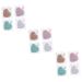 Housoutil 12 Pcs Heart Shape Makeup Remover Puff Clean Makeup Body Wipes Makeup Puffs Cleaning Wipes Makeup Removal Makeup Cushion Makeup Wipes Beauty Puff Sponge Clear Water Cleansing