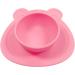 Wrapables Silicone Placemat & Suction Food Bowl Set for Baby - Pink Bear (Large) - Buy Online on GoSupps.com