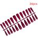 Dajidafu 1 Set French Tip Press on Nails Extra Long Artificial Glittery Toe Tips Adhesive Tabs Art Decals Gifts Decorations rosered - Buy Online on GoSupps.com