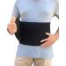 Alpha Medical Abdominal Binder Support Wrap - Standard Length Black 10 High | Hernia Support and Reduction Device - Up to 50 Inch - Buy Online on GoSupps.com