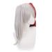 Lwiuentx Mha Cosplay Todoroki Shouto Wig - Half Silver & Red with 2 Ponytails + Free Wig Cap - Perfect for Anime & Cosplay Events - Buy Online on GoSupps.com