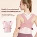Posture Corrector Adjustable Posture Invisible Back Support Adjusts Spinal Posture Relieves Waist and Shoulder Pain X-Large Pink - Buy Online on GoSupps.com
