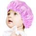 Minkissy Kids Satin Bonnet | Double Layered Sleep Cap Night Hat for Baby Children | Adjustable Elastic | Toddler Sleepwear Accessory in Purple - Buy Online on GoSupps.com
