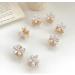 10 Pcs Mini Pearl Hair Claw Clips with Flower Design - Decorative Hair Accessories for Women and Girls - Buy Online on GoSupps.com