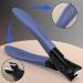 Nail Clippers for Thick Nails Wide Jaw Nail Cutter Toe Nail Clippers with Nail File Ultra Sharp Curved Splash Proof Trimmer for Adults Men Women Seniors Blue - Buy Online on GoSupps.com
