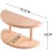 Waoceo Halfbrund Pine Wood Glasses Stand | 2-Layer Storage for Sunglasses Dolls & Artifacts | International Shipping Available - Buy Online on GoSupps.com