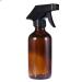 Lurrose 250ml Empty Brown Spray Bottles Glass Refillable Sprayer Container for Beauty Hair Essential Oil Water Kitchen Bathroom Cleaning