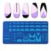 French Tip Nail Stamping Plate Set - Stainless Steel Nail Art Template for French Nail Designs - French Tip Stamp for DIY Nail Art - Buy Online on GoSupps.com