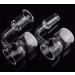 Flat Top Splash Guard Opaque Bottom 14mm Female Quartz Banger with Quartz Nail with Cyclone Spinning Carb Cap and 10pcs 4mm OD Transparent Terp Pearl Balls (14MM Female) - Buy Online on GoSupps.com