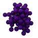 50pcs Classic Purple Color Silicone Round Beads Sensory 15mm Silicone Pearl Bead Bulk Mom Necklace DIY Jewelry Making Decoration