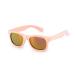 Kiddus Polarized UV400 CAT4 Sunglasses for baby from 8 months. Unbreakable no shatter lenses. Flexible legs BPA Free. Designed in Barcelona. Pastel Pink - Pink Mirror