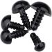 200pcs Black Plastic Safety Eyes for Toy Making and DIY Crafts - 6-12mm - Buy Online on GoSupps.com