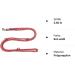 Dogeline Double Leash for Medium Dogs - 3.50m Stable Practice Line in 39 Colors - Ideal for Dogs Up to 45kg - Red-White Option Available - Buy Online on GoSupps.com
