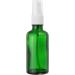 Mini Green Glass Spray Bottle 50ml - Refillable Atomizer for Travel Perfume Cosmetics & Oils - Buy Online on GoSupps.com