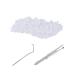 Moldable False Teeth Temporary Tooth Repair Kits Dental Repair Denture Beads Tweezers Dental Pick Tools for Fixing Filling Missing Broken Tooth Teeth Replacement Dentures DIY Heat Fit Beads(50g)