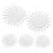 minkissy 3 Sets Split Rings Open Rings Colors Nail Art Display Board Nail Gel Polish Nail Wheel Nail Art Display Wheel Nail Art Tips Nail Polish Rack Manicure Color Card Sun Flower