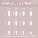 Summer Palm Tree Gradient Press on Nails - White Black Glitter Pink Acrylic Glossy Full Cover Medium Length Fake Nails for Women - Holiday Square Style - Buy Online on GoSupps.com