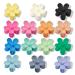 Flower Hair Clips 14-Pack ECADY Non Slip large Hair Claw Clips for Thin & Thick Hair Assorted Colors Cute Hair Accessories for Women Girls
