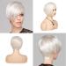 Sallcks Short White Pixie Wig for Women - Halloween Cosplay Costume Synthetic Hair Wig (Cream White) - Buy Online on GoSupps.com