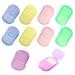 Disposable soap Piece Portable Travel soap Box Travel Hand Washing Piece Cleaning 20 Pieces soap Paper Mini Box(Five colors a total of 10 boxes a total of 200 pieces)