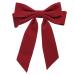 Hair Bows for Women Bow Hair Clips Velvet Hair Bow Clips Large Satin Ribbon Bow Hairpins Bow Hair Barrette for Party Hair Accessories Red 1 count (Pack of 1) red