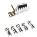 Reusable Aluminum Nail Tools 20 Pieces Nail Art Forms Guide Nail Art Extension Forms Guide Protector Nail Tips DIY Tools for Nail Art Manicure Accessory Nail Salon Home Supply Gold Silver Color - Buy Online on GoSupps.com