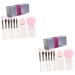 FRCOLOR 2 Sets Makeup Brush Set Eyeshadow Makeup Brush Cosmetics Brush Applicator Portable Brush Lady Tools Makeup Foundation Brush Make up Brush Mini Travel Plastic White Eye Shadow Brush