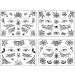 Halloween Witch face stickers Temporary Tattoos Spider Tattoos Spider Web Spider Net Tattoos - Face Shoulder Arm Back Tattoos Stickers-Halloween Costume Apparel Cosplay Accessories Party Favor Supplies