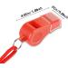 Hipat Red Emergency Whistle with Lanyard & Mouth Grip - Loud Crisp Sound for Lifeguard, Self-Defense & Emergency - Buy Online on GoSupps.com