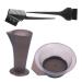 Angoily Salon Hair Coloring Dyeing Kit Hair Dyeing Bowl Tools Hair Color Tint Brush Dyeing Tool Hair Color Bowls Highlight Hair Brush Barber Hair Accessories Headset Mix