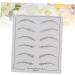  HONMEET 6 Pieces Skin Microblading Eyebrow Practice Eyebrow Skin Forming Eyebrow Eyebrow Size Eyebrow - Buy Online on GoSupps.com