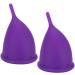 ALUPRE SILICON Menstrual Cup - Reusable & Eco-Friendly Hygiene Tool | 2 Large Lila Cups + Storage Pocket - Perfect for Women - Buy Online on GoSupps.com